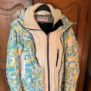 Emilio Pucci x Rossignol Gore-Tex Ski Jacket Turquoise Women’s Size M